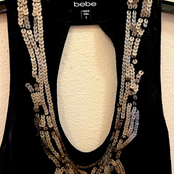 Vintage Y2K fashion, silk bebe crop top. - Picture 3 of 5